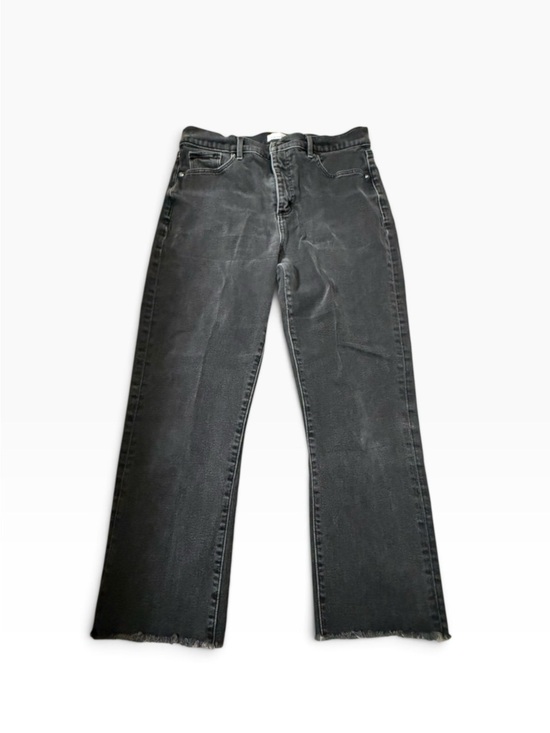 LOFT Denim - Washed Black Cropped Jeans with Raw Hem LOFT